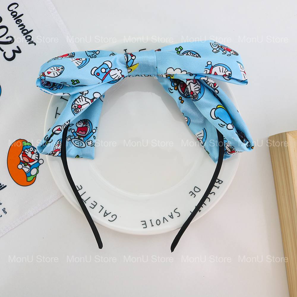 Cài tóc nơ vải lụa DORAEMON DOREMON dễ thương cute MON0214