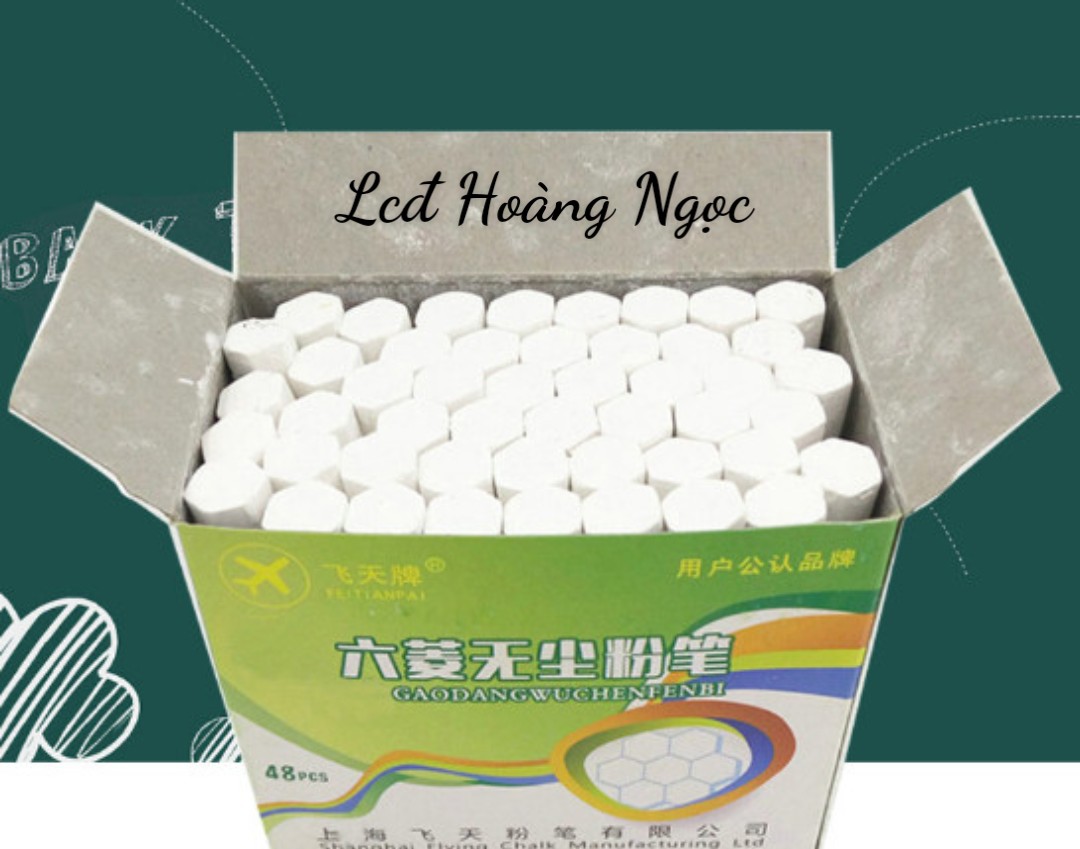 Phấn lục giác trắng - hộp 48 viên
