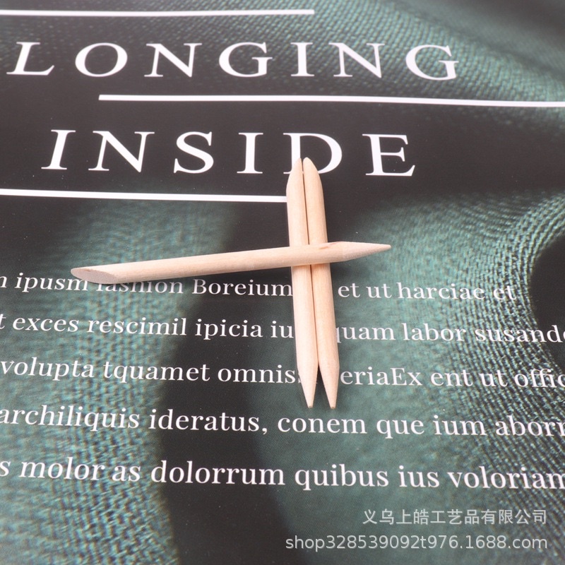 Set 100 que gỗ làm móng, chấm khoé móng