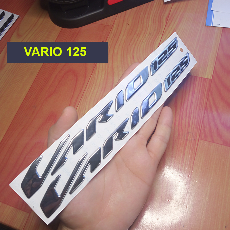 Bộ tem chữ vario 125 150 3d nổi xe honda