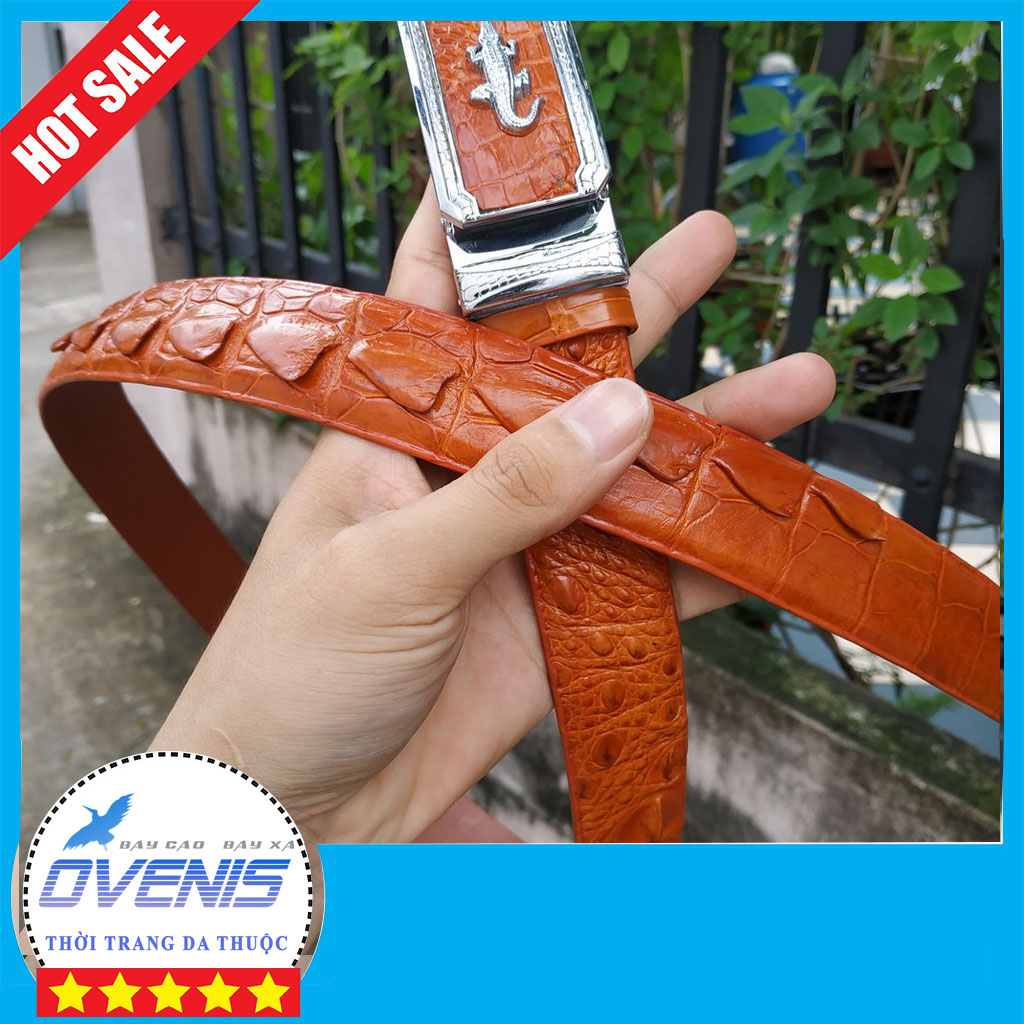 Thắt Lưng Cá Sấu Liền Nguyên Miếng [PHIÊN BẢN MÀU VÀNG ĐẶC BIỆT]