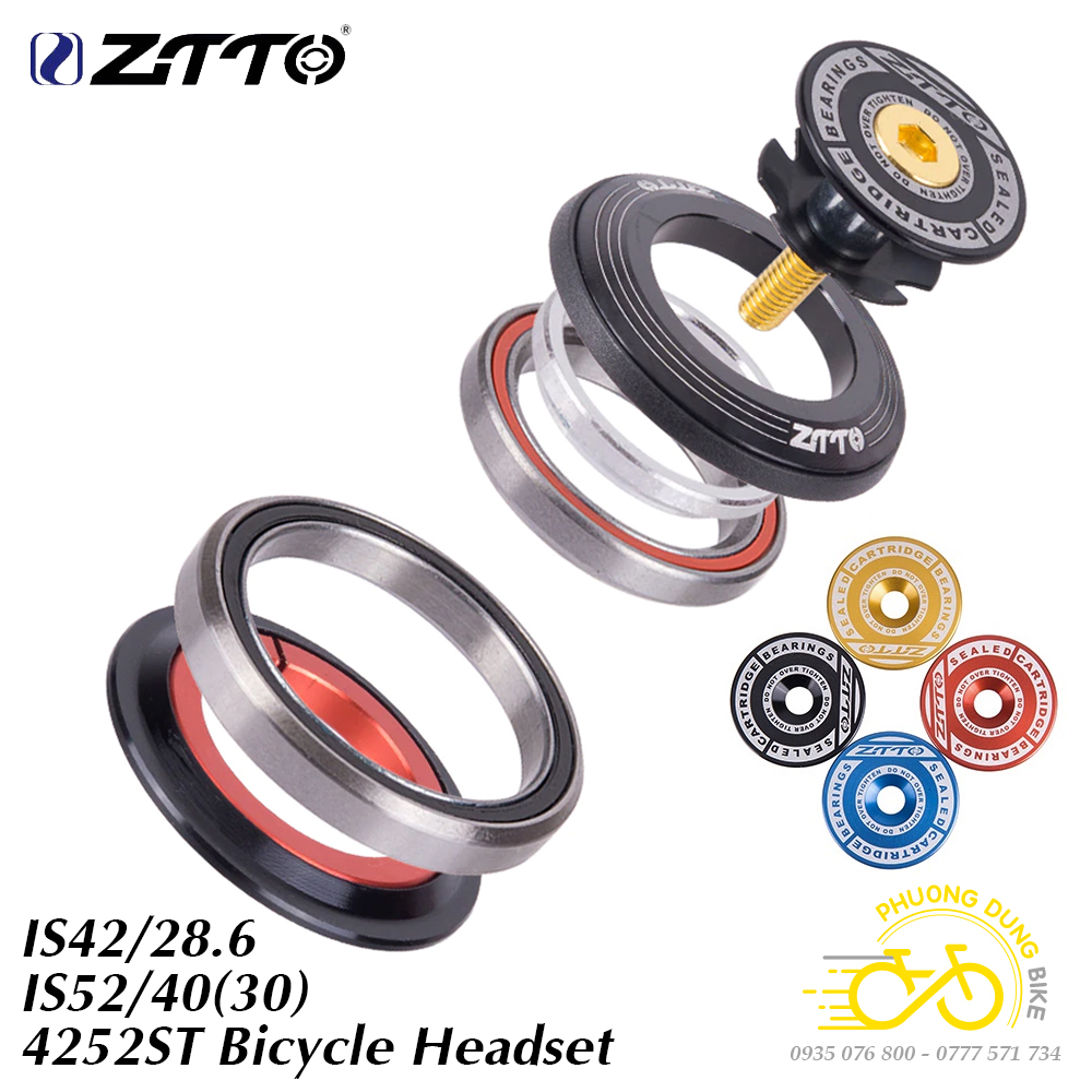 Chén cổ bát phốt thả bạc đạn xe đạp ZiTTO 42/52mm