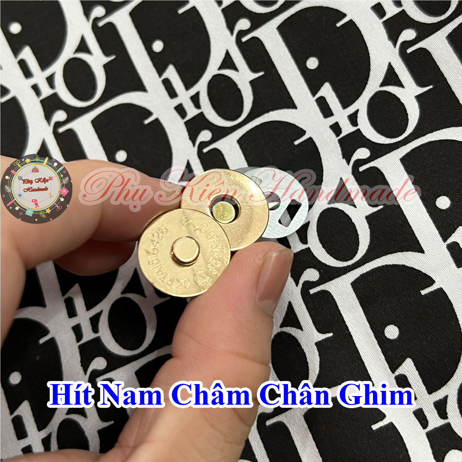 Nút hít nam châm sử dụng chân ghim