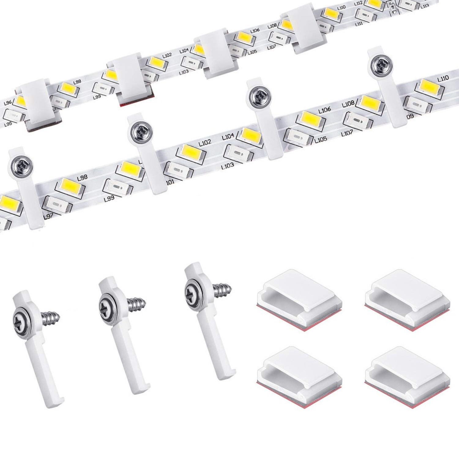 Combo 10 kẹp cố định dây LED 10mm bắt vít
