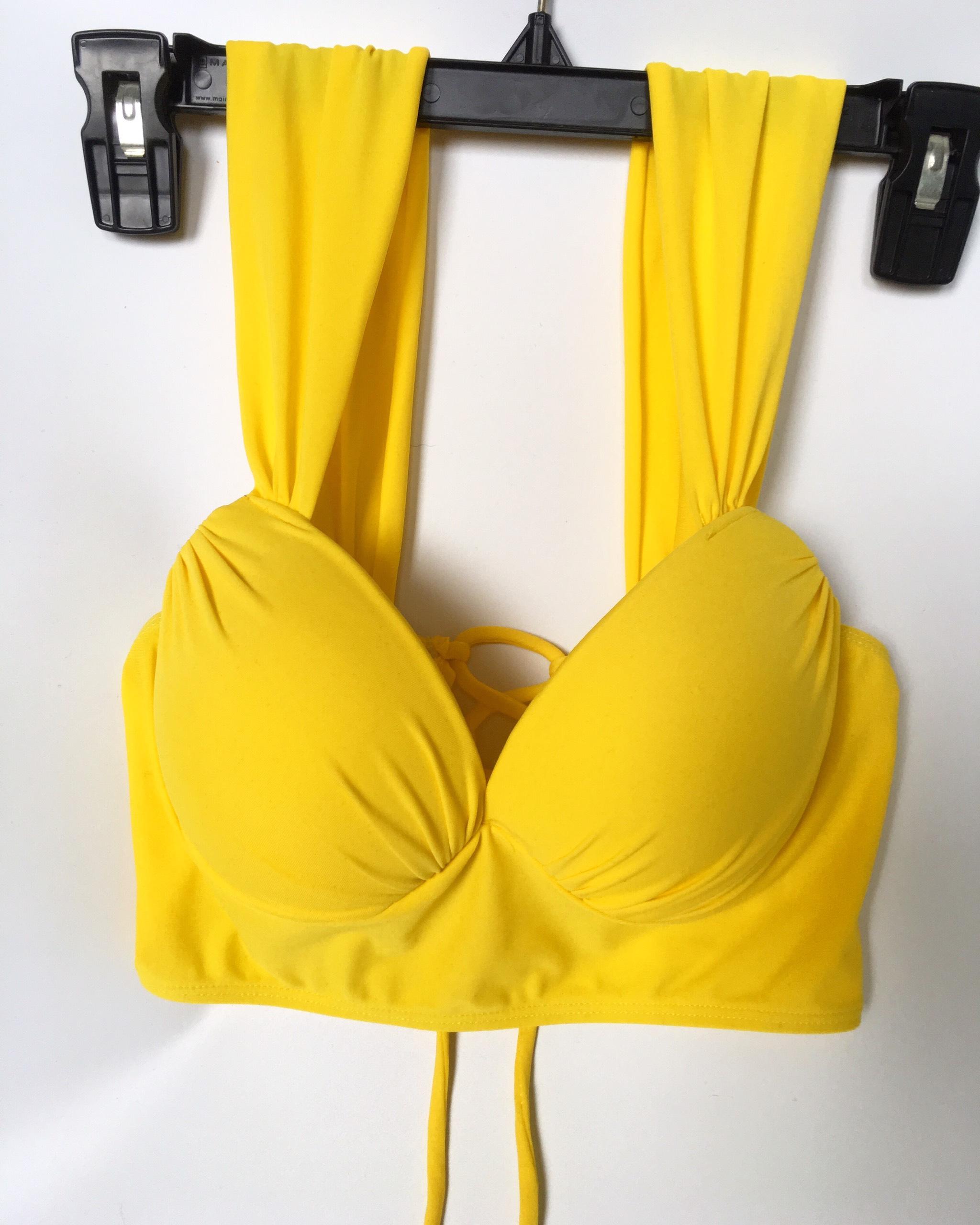 Bikini cúp ngực quần nhún cạp cao (3 màu)