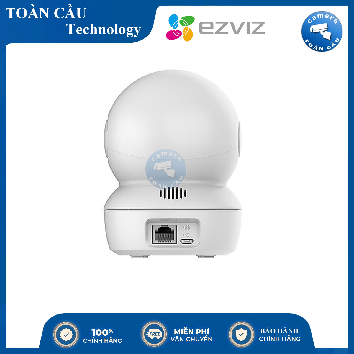 Camera WIFI EZVIZ H6C 4MP - Độ Phân Giải 4MP, Theo Dõi Chuyển Động, Đàm Thoại 2 Chiều, Theo Dõi Từ Mọi Nơi - CAMERA TOÀN CẦU