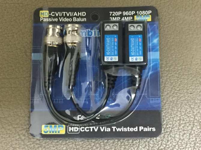 Balun Camera HD-CVI/TVI/AHD, Hỗ Trợ Đến Camera 5.0MP
