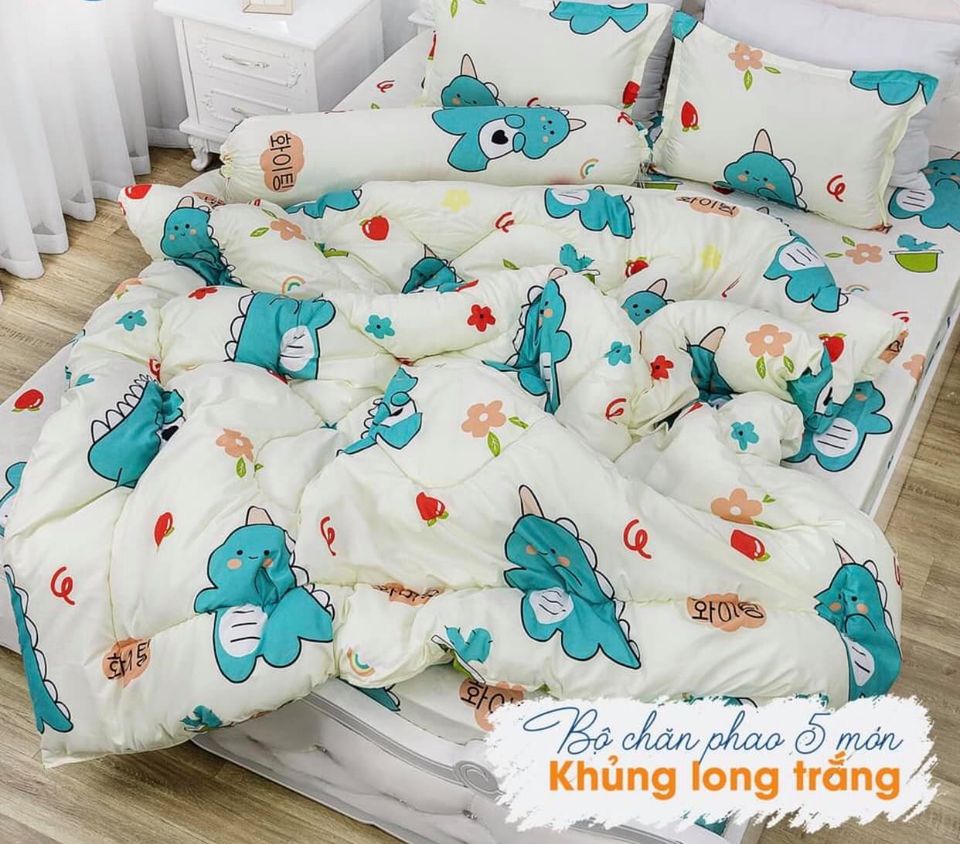 Set Chăn Ga Gối 5 Món Chần Phao