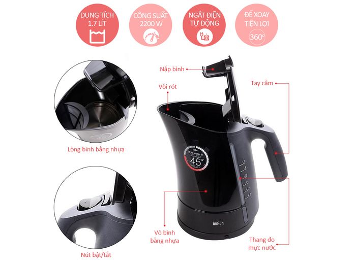 ẤM SIÊU TỐC BRAUN WK 300