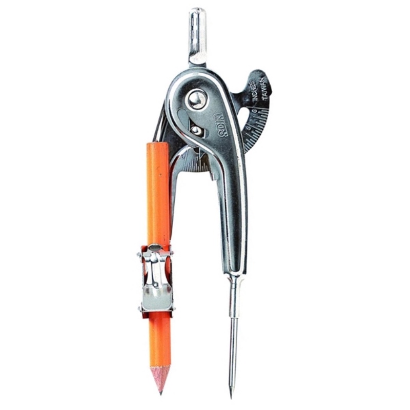Compa kèm được tặng kèm chì gỗ
