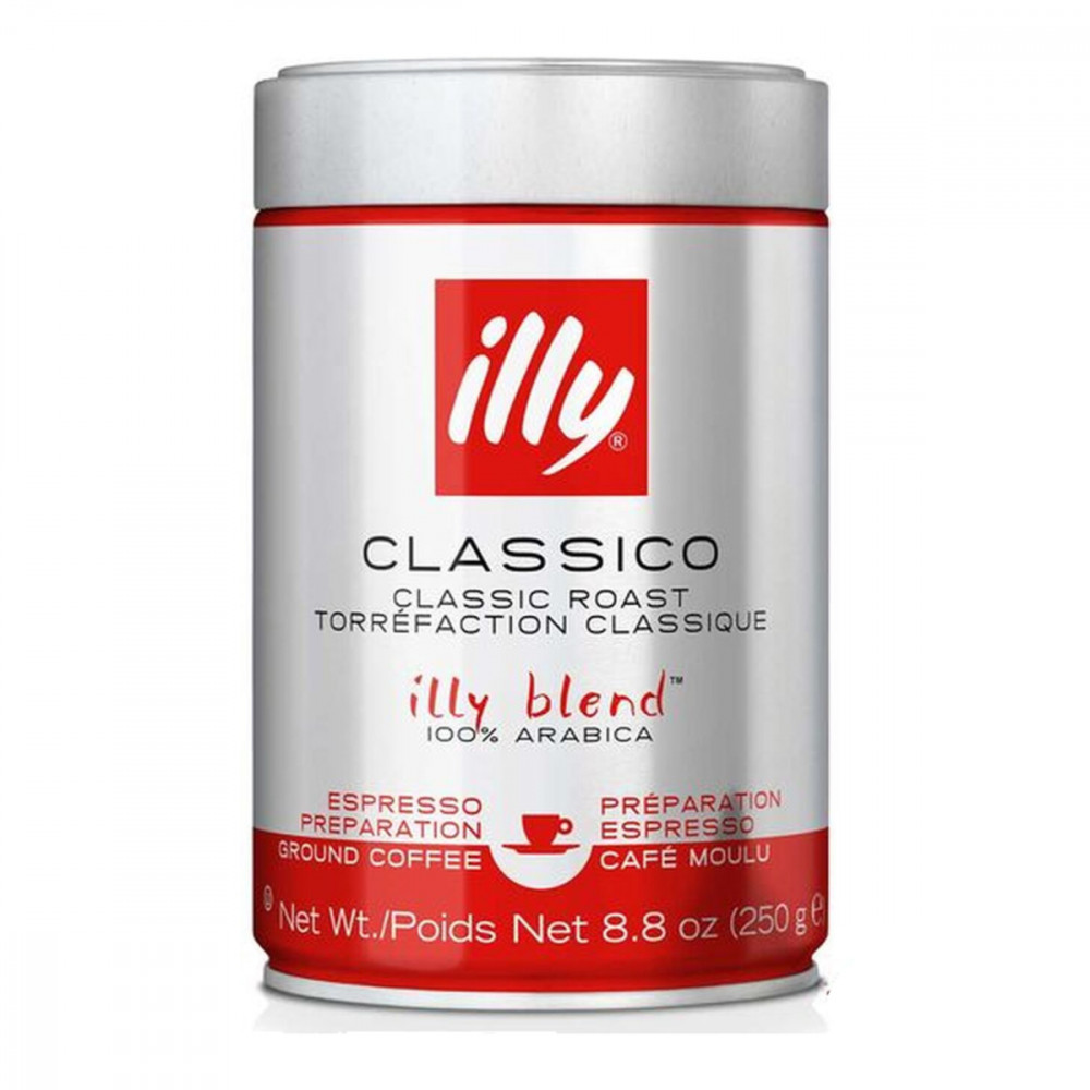 CÀ PHÊ BỘT ILLY CLASSICO COFFEE MEDIUM ROASTED ESPRESSO – 250GR GROUND