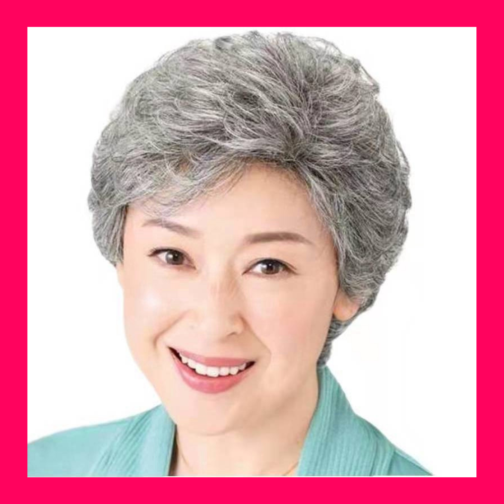 [TẶNG LƯỚI] Tóc giả nữ trung niên Hàn Quốc cao cấp nguyên đầu - TG45