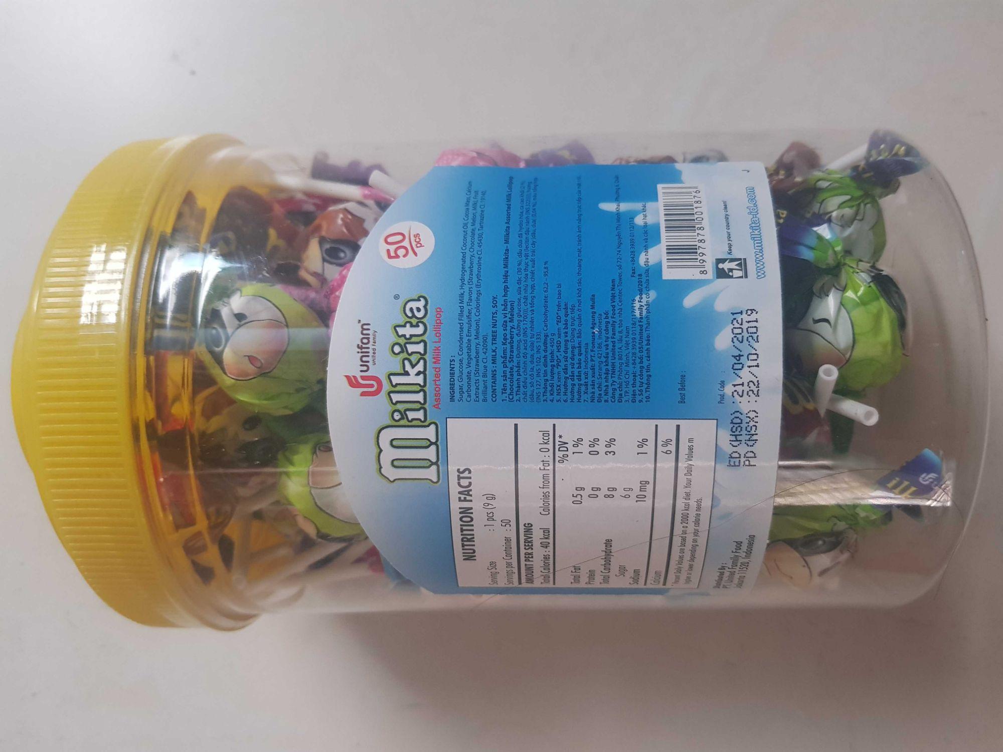 Kẹo Mút Mikita Unifam 50 Que / Bịch