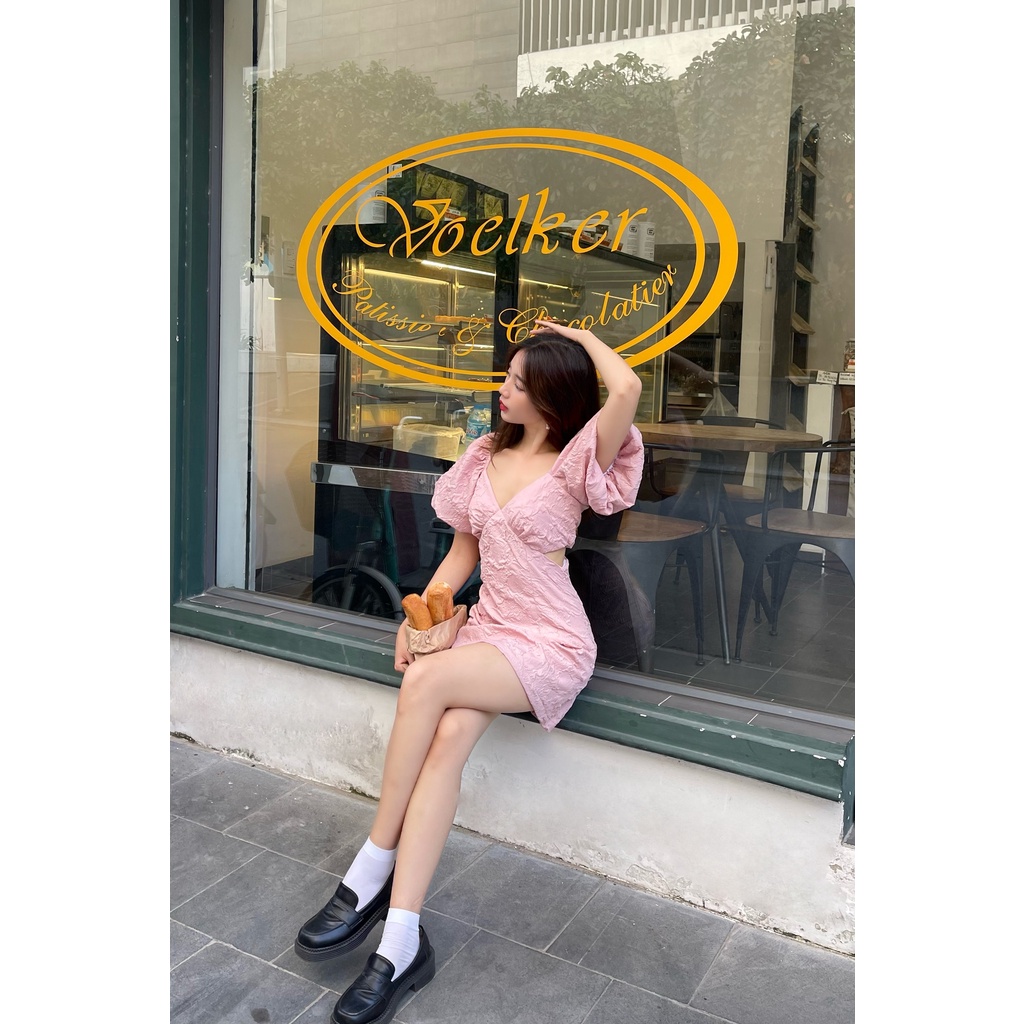 Đầm khoét eo celine Miều ôm dáng quyến rũ DM325