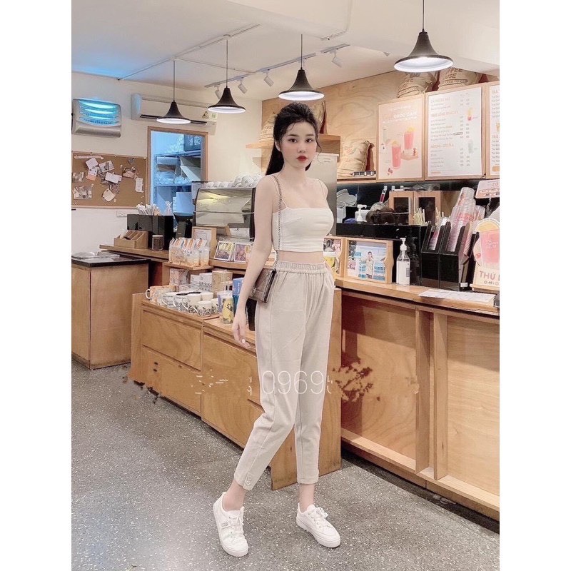 Quần baggy dạ chất dày đẹp