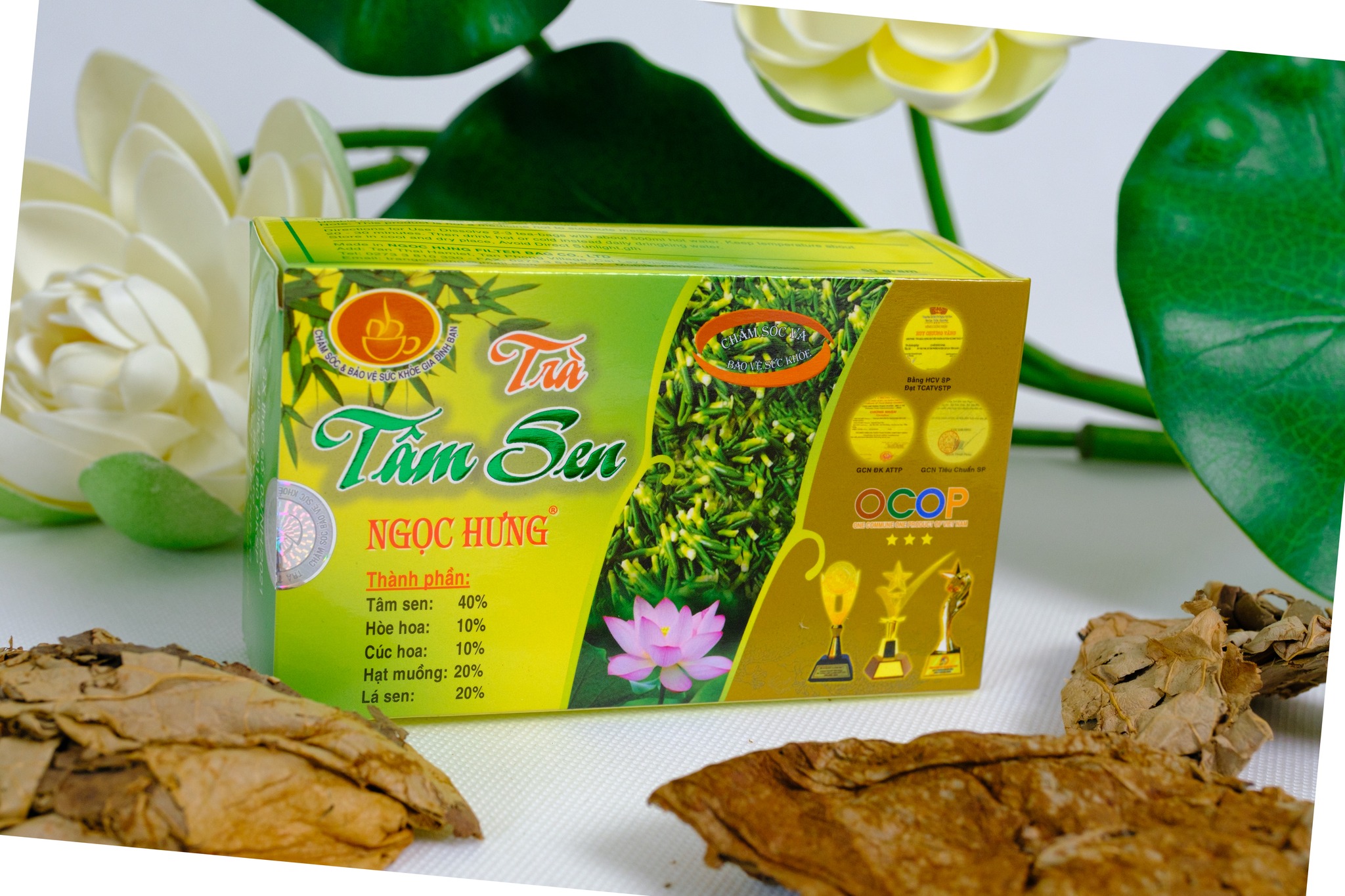 Combo 5 hộp trà Tâm sen Ngọc Hưng