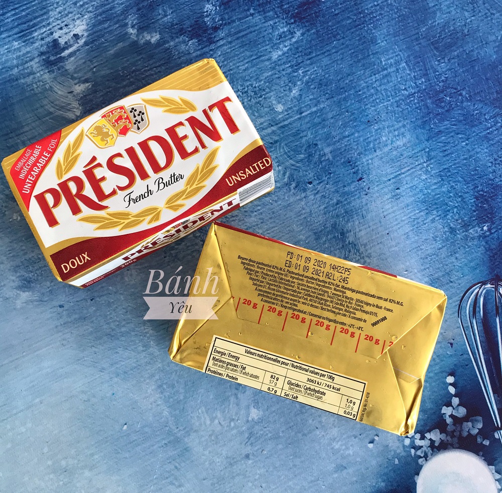 Bơ Lạt President  200g (Chỉ Giao Khu Vực HCM)