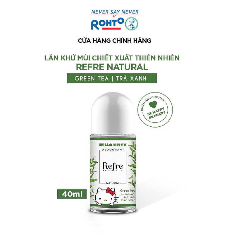 Lăn Khử Mùi Refre Natural - Whitening Perfume Deodorant 40ml