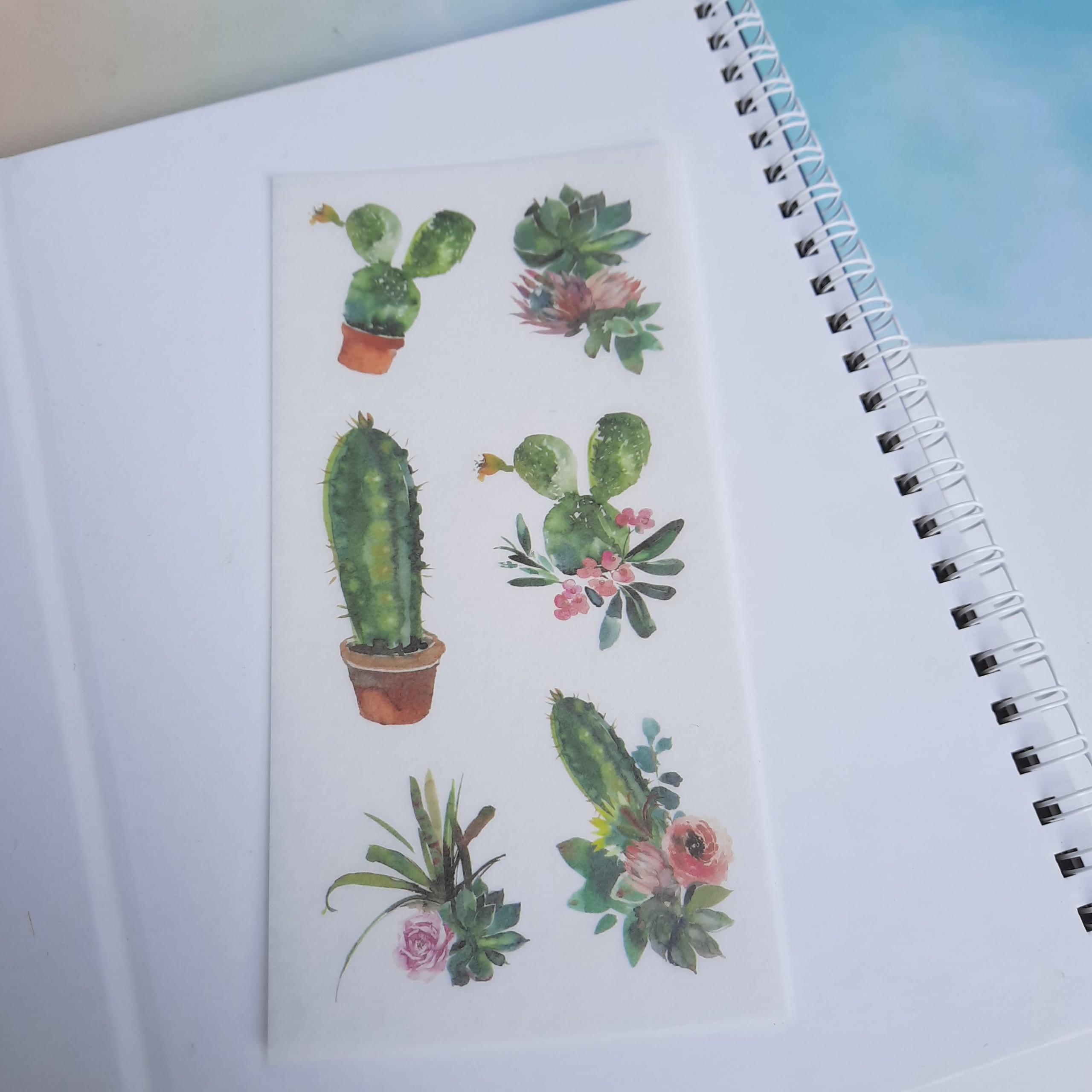 [HCM]Bộ 6 Tấm Sticker Cây Hoa Mini (8x16 cm )