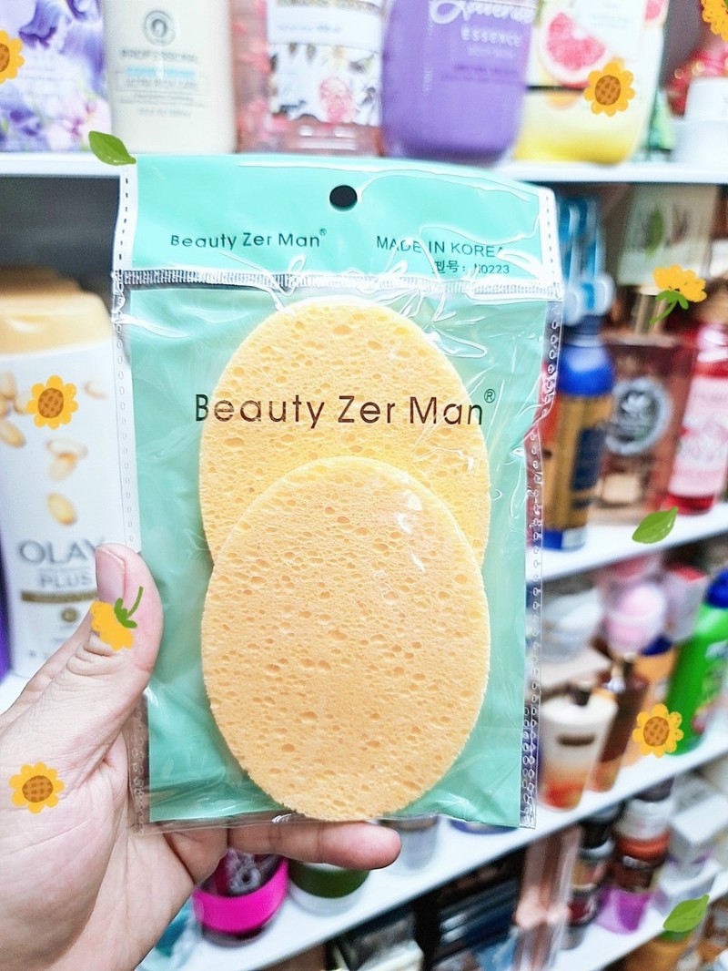 Bông rửa mặt bọt biển Beauty Zer Man