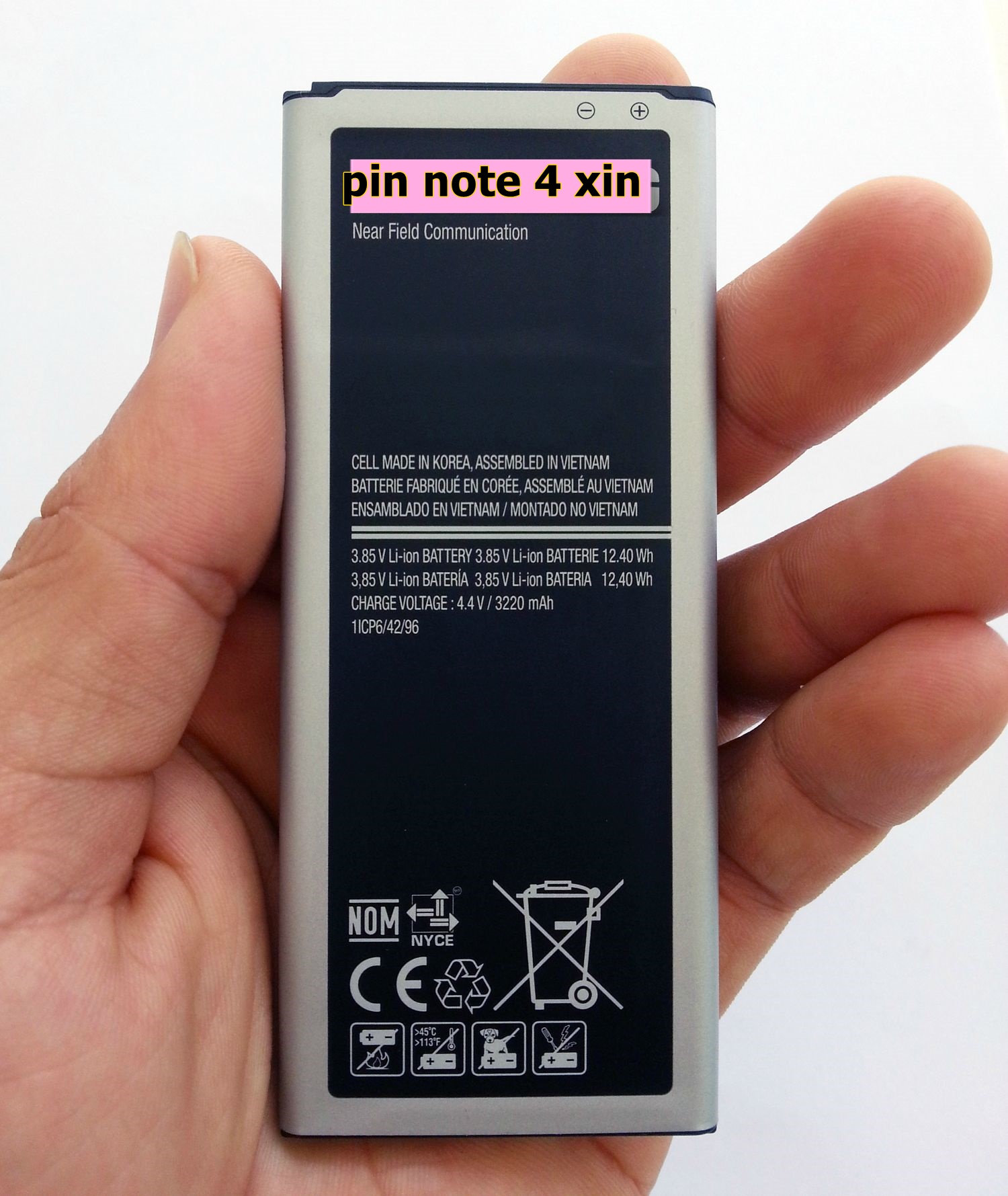Pin thay thế điện thoại Samsung Galaxy Note 4 N910 - EB-BN910BBE
