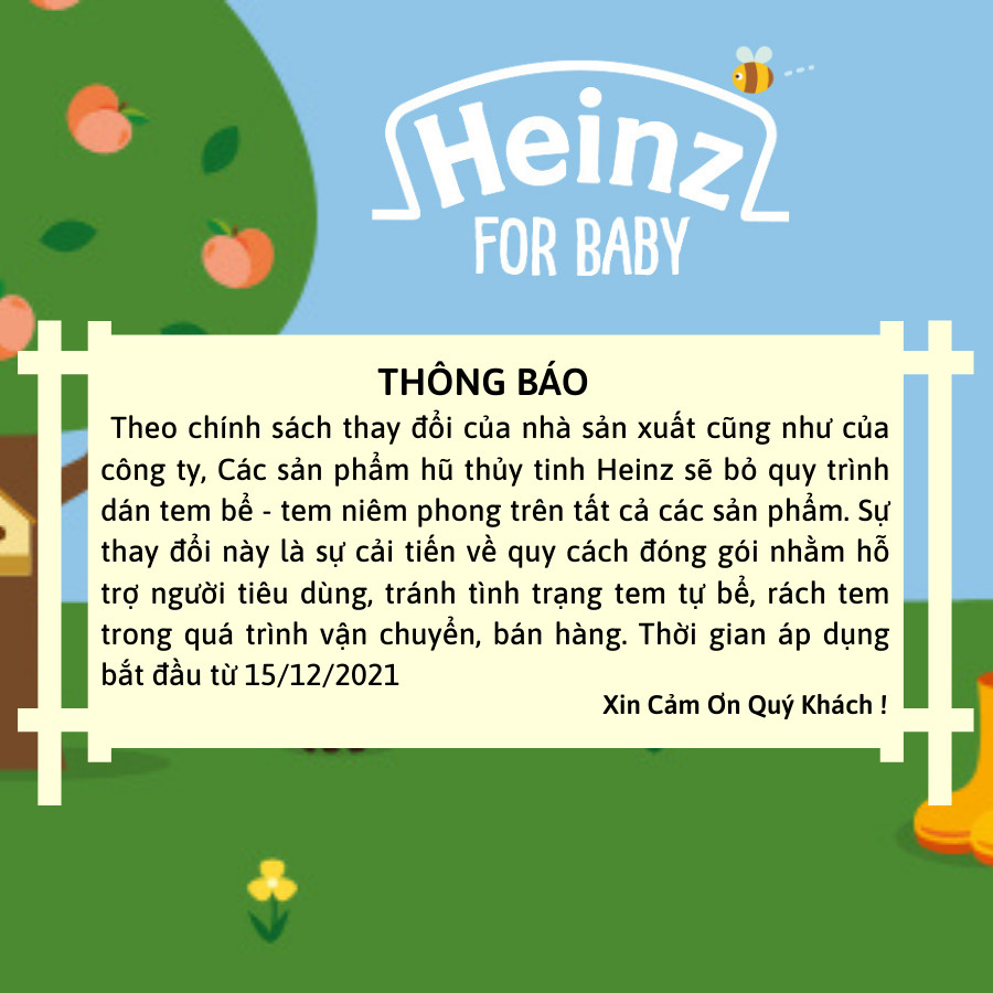 Lọ Custard Vị Chuối HEINZ 110g (Bé 6 tháng tuổi) (Date T10/2024)