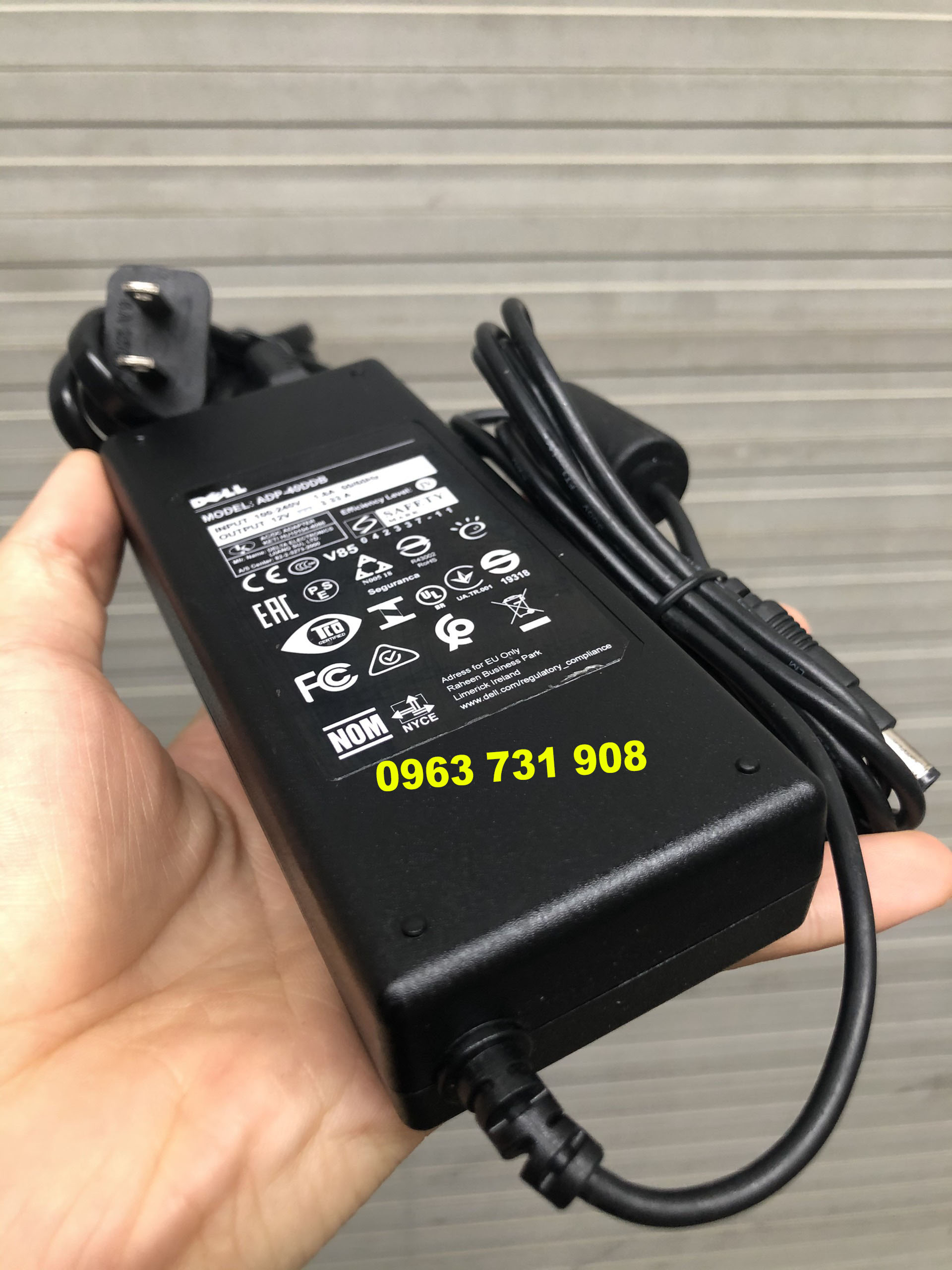 Dây sạc nguồn màn hình Dell 12V 3.33A