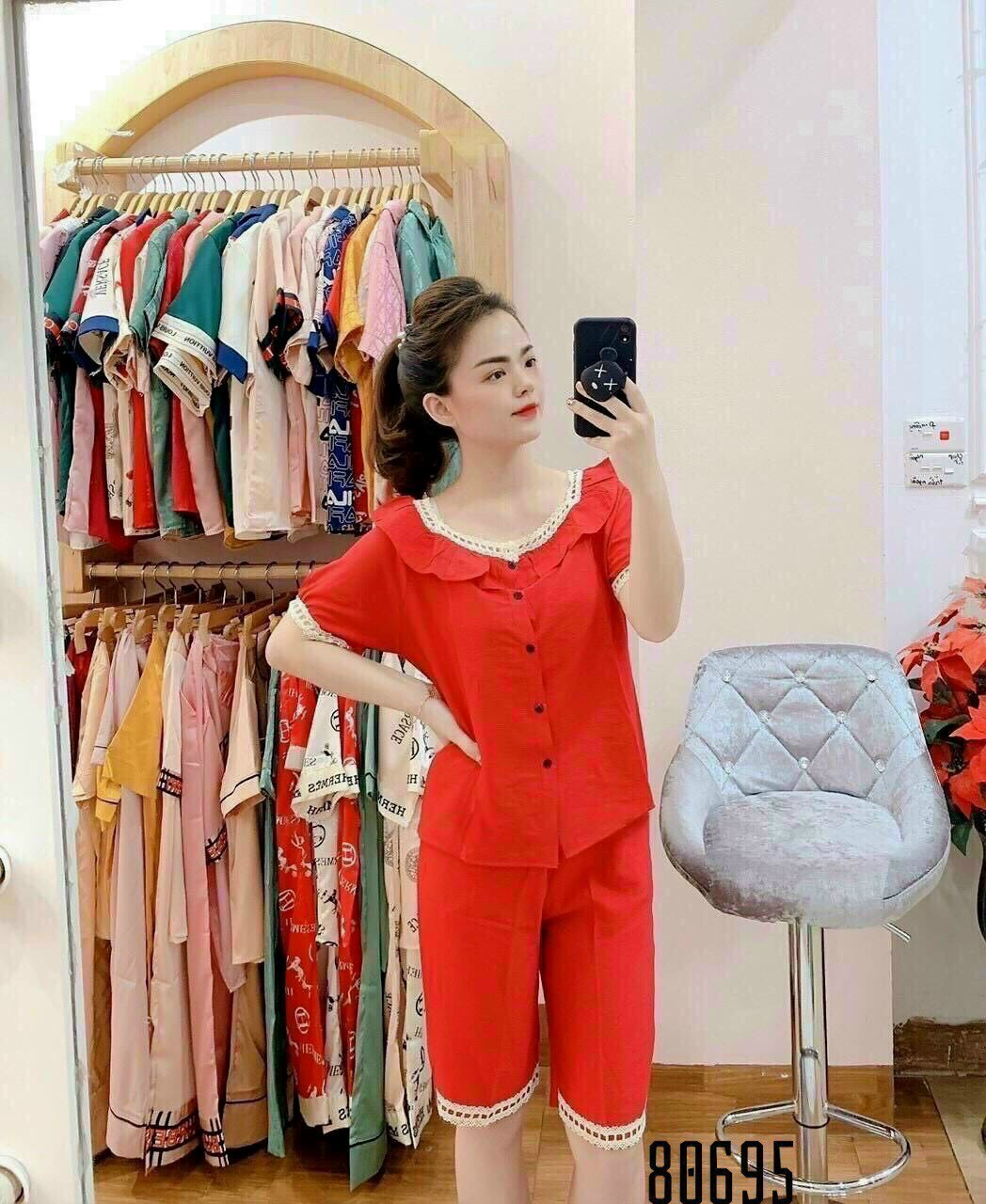SET BỘ ĐỒ NỮ QUẦN LỬNG ÁO NGẮN CỰC XINH