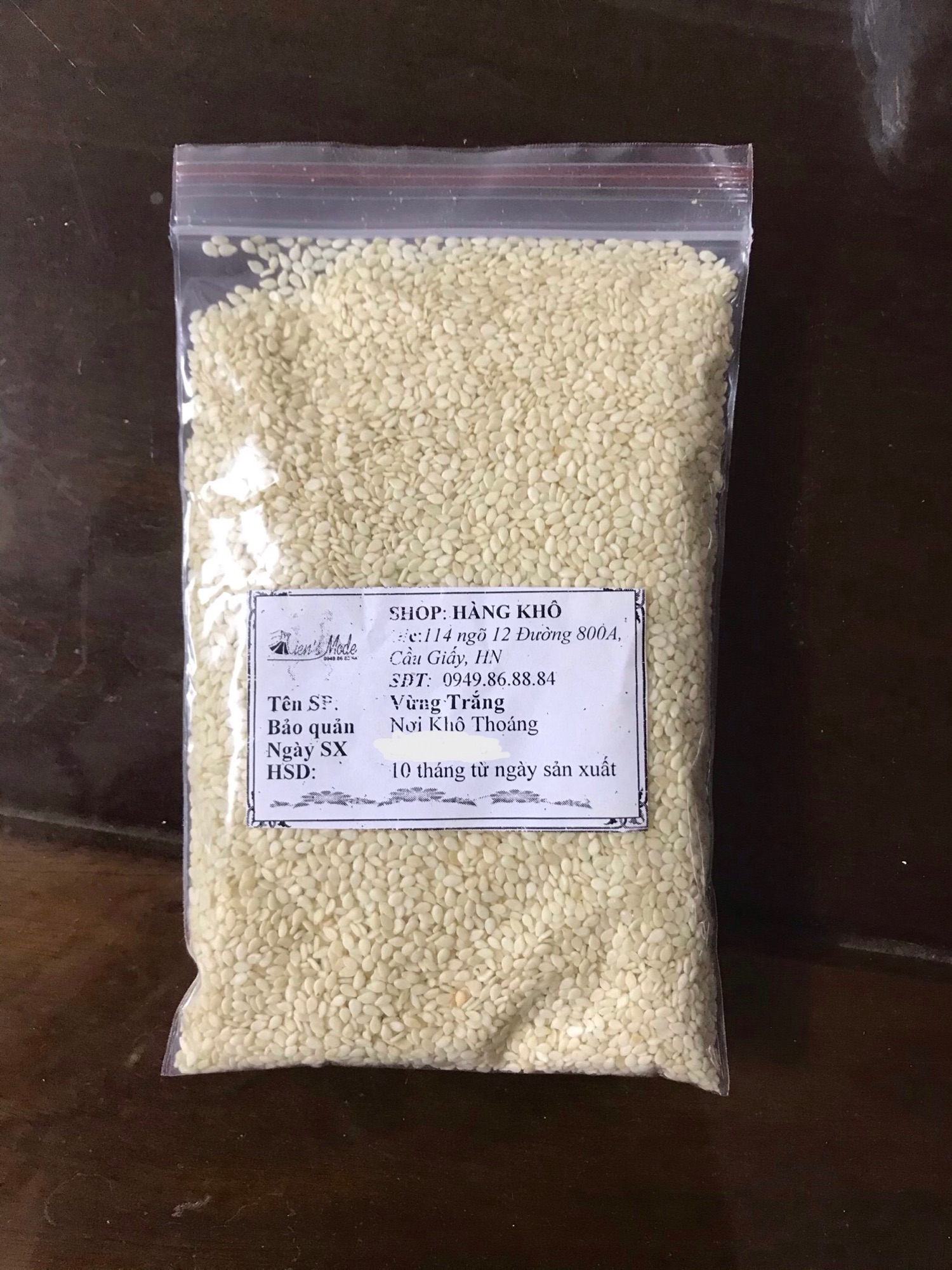 Vừng (mè) trắng thơm 200gr
