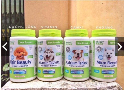 Canxi vitamin Sữa Dê Cho Chó