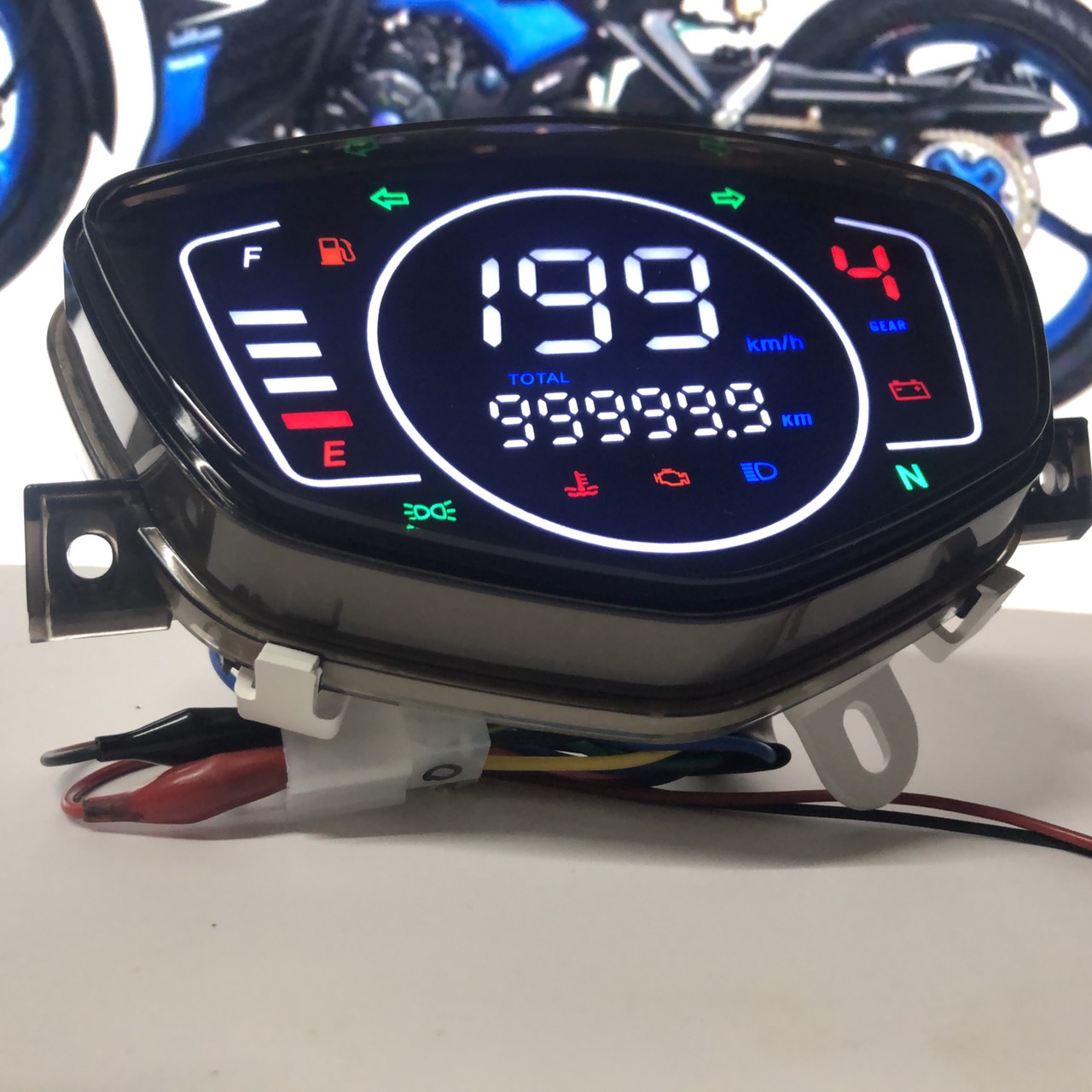Đồng Hồ Lcd Full Led Cho Sirius Exciter 2006 - 2010 Spark (mẫu 2021)