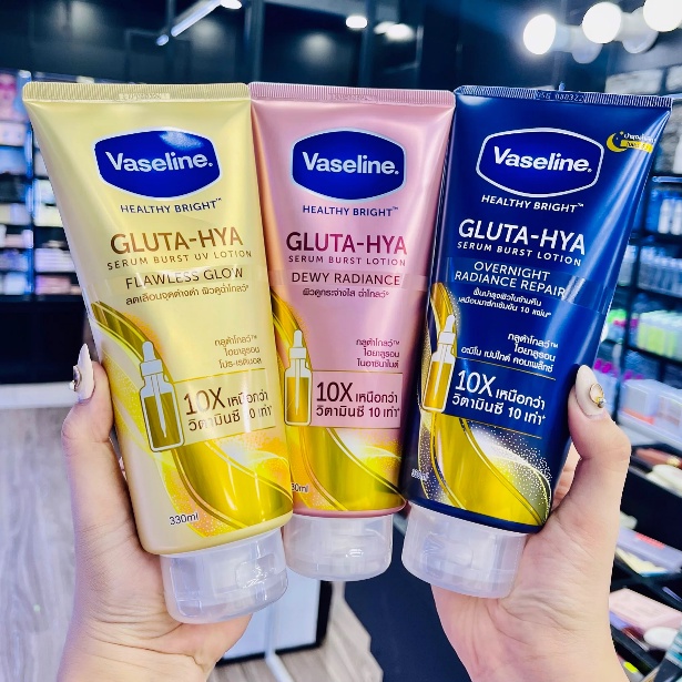 Vaseline gluta-hya serum burst UV lotion 10x 330ml