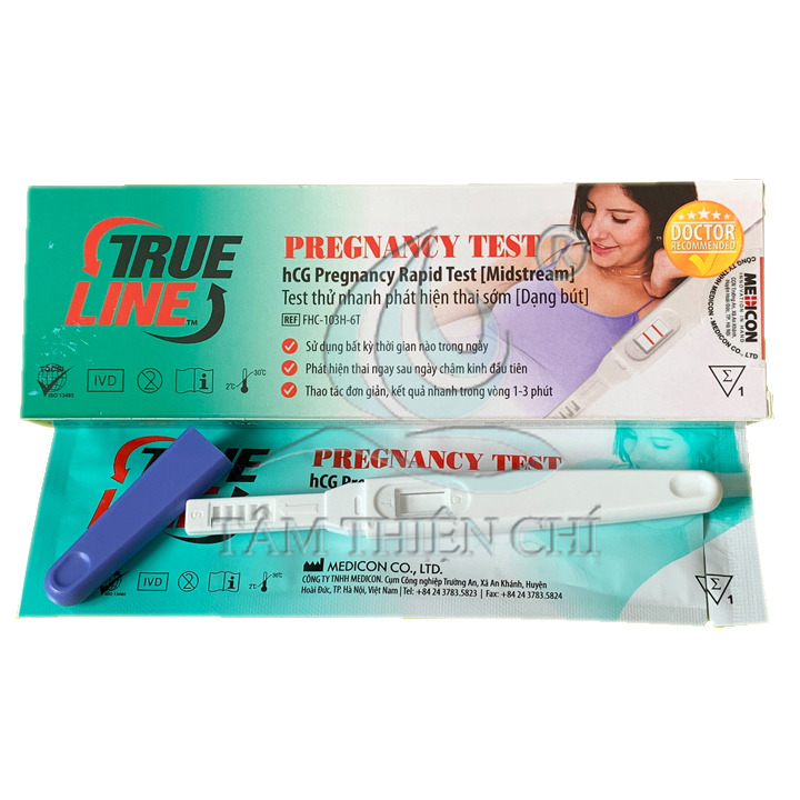 [HCM]Bút thử thai hCG Trueline hộp 1 cây