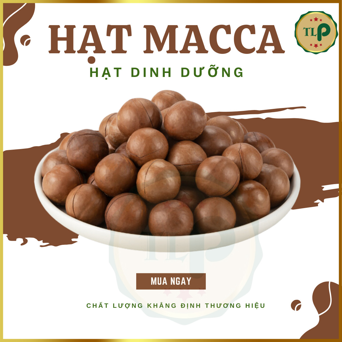 Tan Loc Phat Cracked Macadamia Nuts, 500g Bag