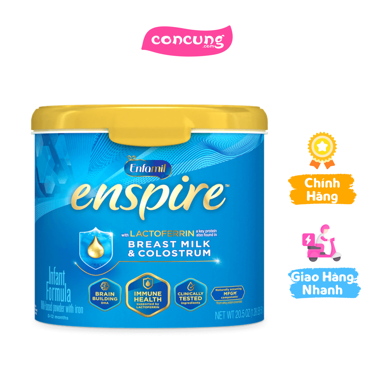 Enfamil Enspire Infant Formula, 0 - 12 tháng tuổi, 581g