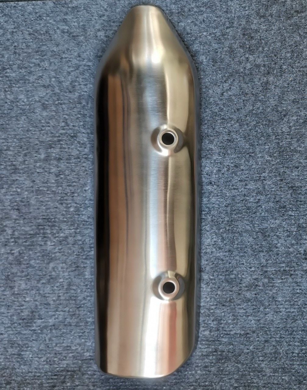 Ốp pô xe SH ý đời 2010 inox mờ ( loại dày )