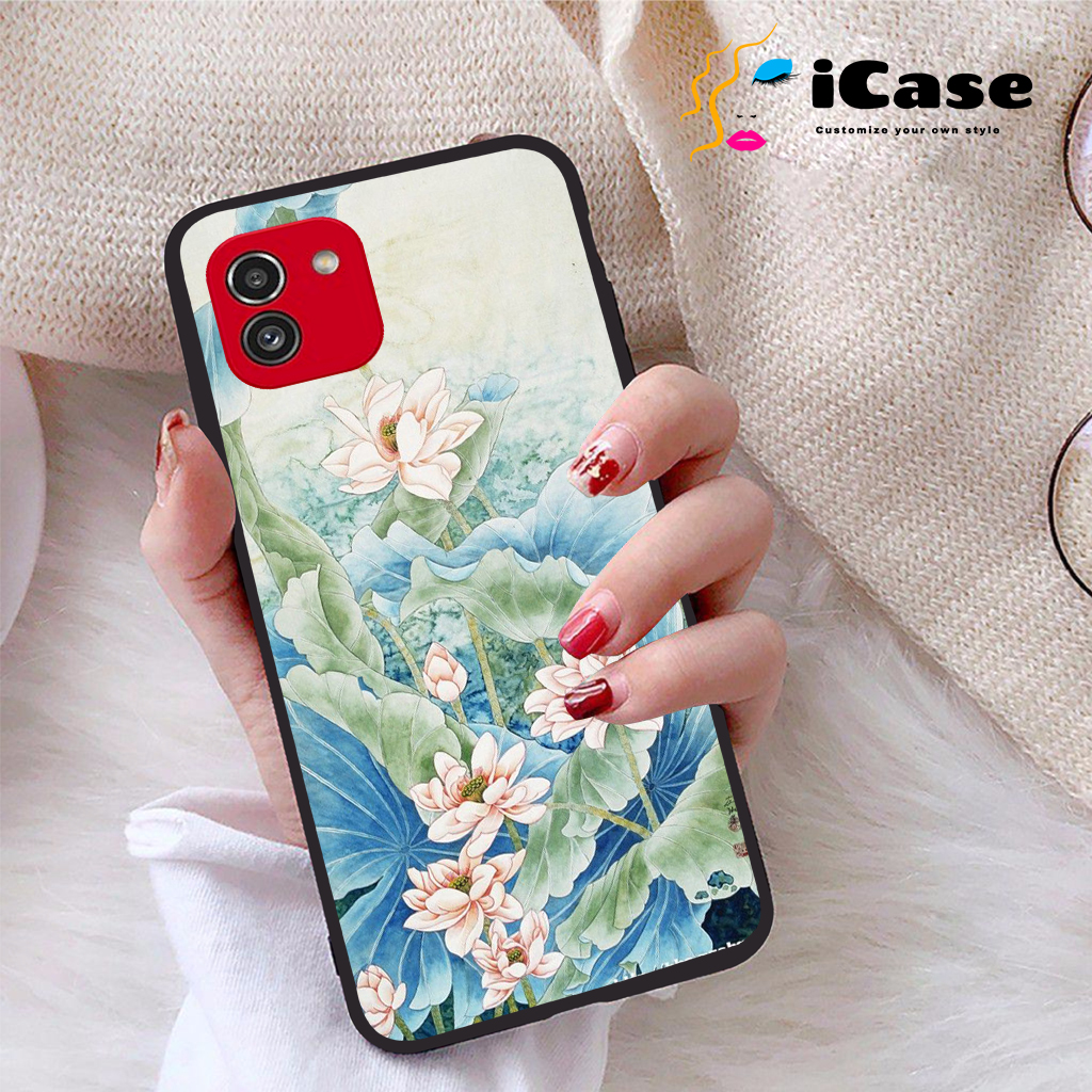 Ốp lưng Samsung Galaxy A03 viền dẻo TPU BST Sen