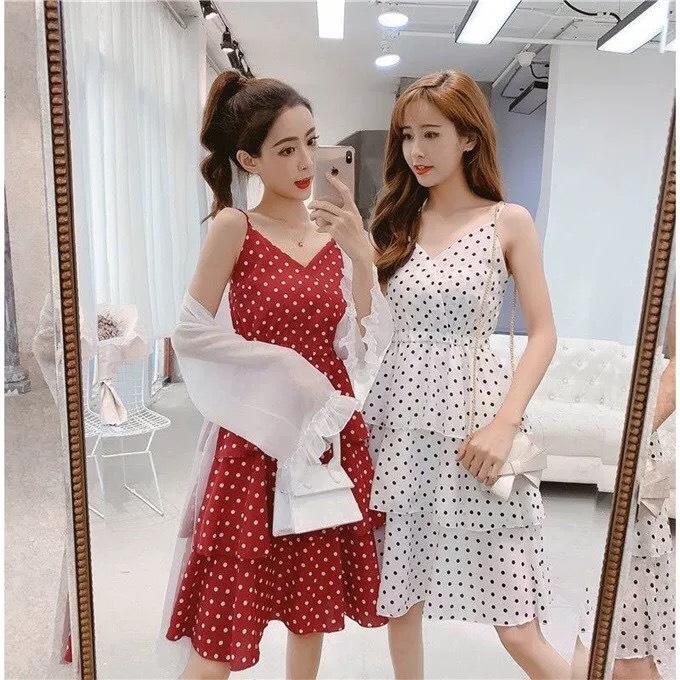 ĐẦM 2 DÂY CHẤM BI MỚI NHẤT 2019 DT