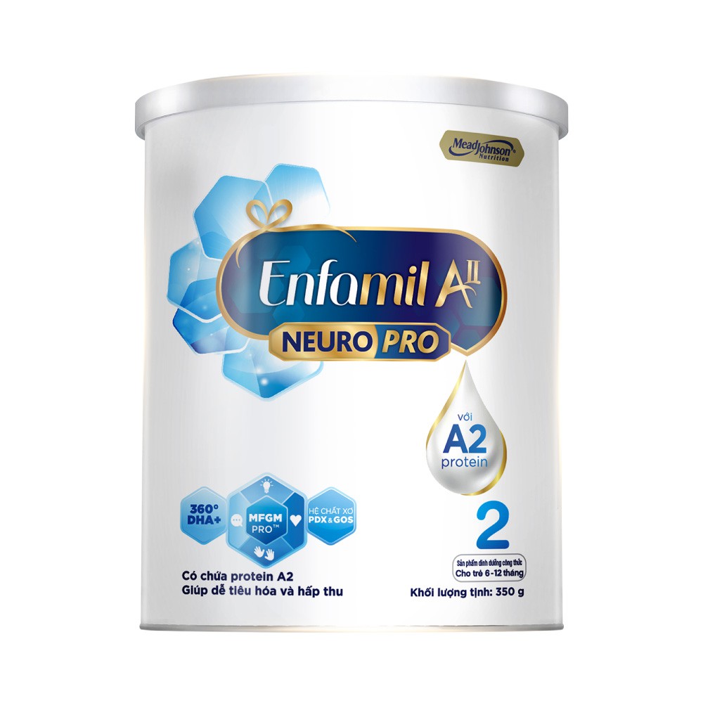 Sữa Bột Enfamil A2 Neuropro 2 350g - Cho bé 6-12 tháng tuổi - HSD Luôn Mới