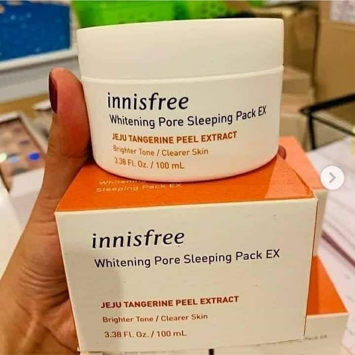[HCM]Mặt nạ ngủ sáng da Innisfree Whitening Pore Sleeping Pack Ex 100ml  - 5328 cam kết hàng đúng mô tả chất lượng đảm bảo an toàn đến sức khỏe người sử dụng