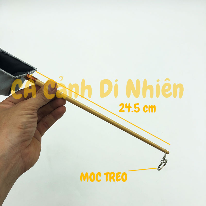 Vợt cá betta giữ nước show cá cán đũa gỗ SIZE 32 CM