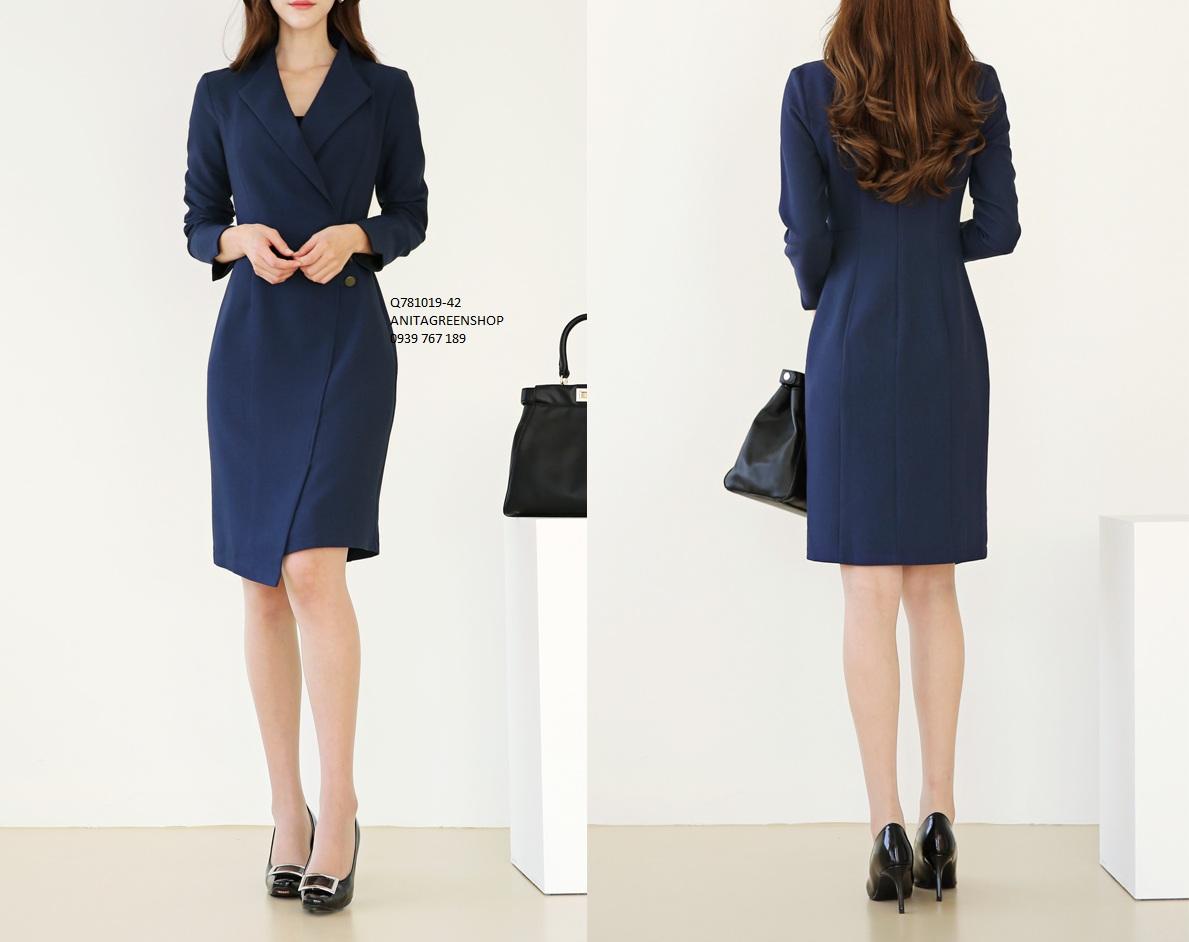 Q781019  ĐÂM VEST VẠT XÉO