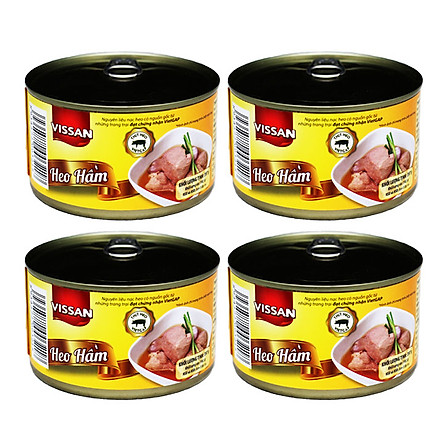 Combo 4 heo hầm vissan hộp 397g date 2027