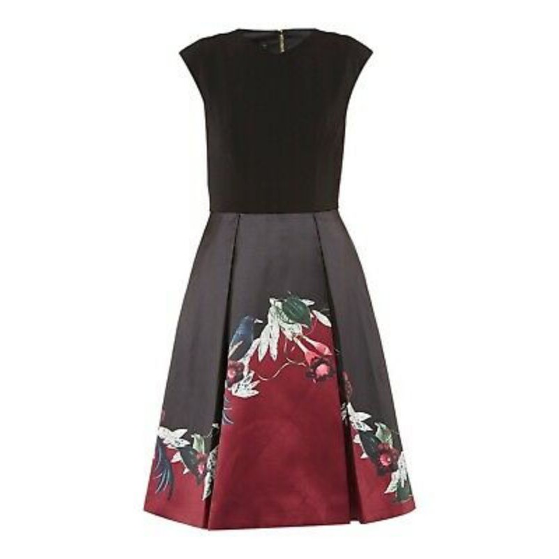 Đầm Ted Baker Black Mhia Bejewelled Shadows Full Dress