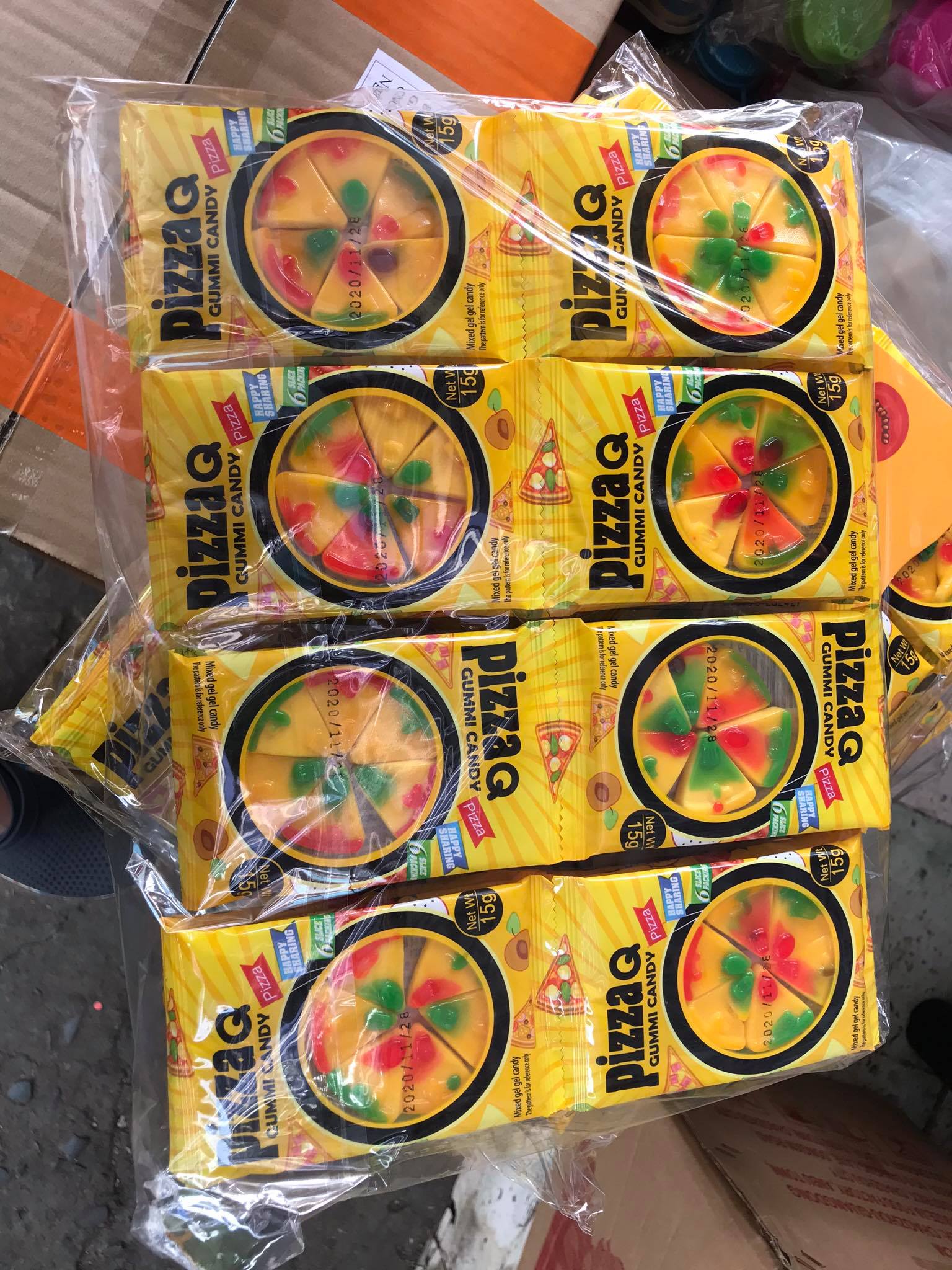 Kẹo dẻo Pizza Q Gummy Candy 40 gói