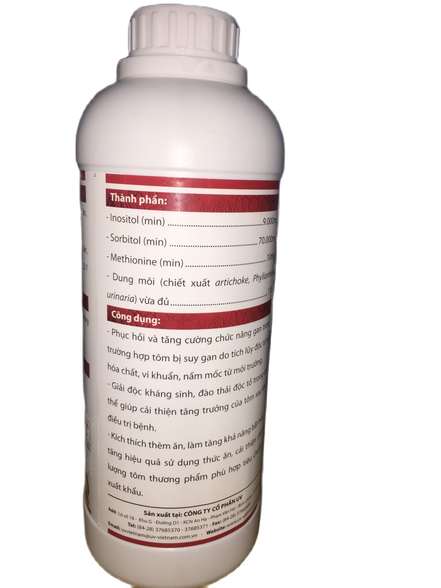 Hepatic plus ( giải độc gan cho tôm chai 1 lít)
