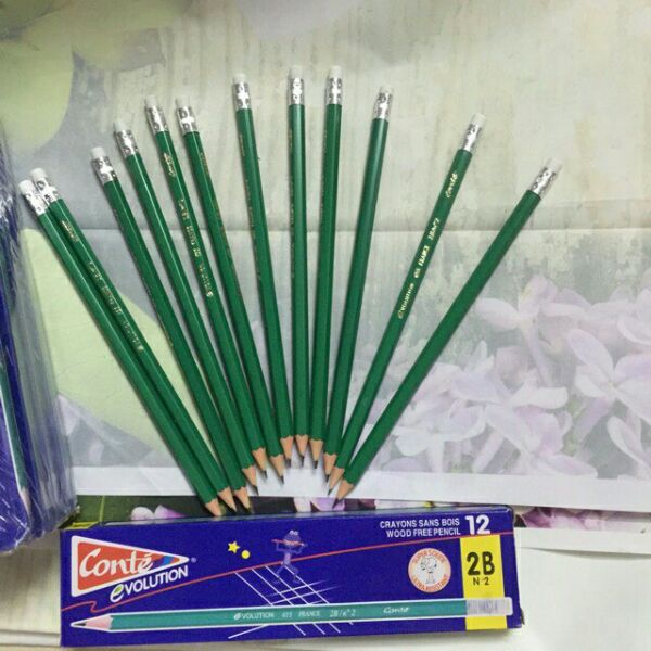 Box of 12 blue wood pencils-T2 though.