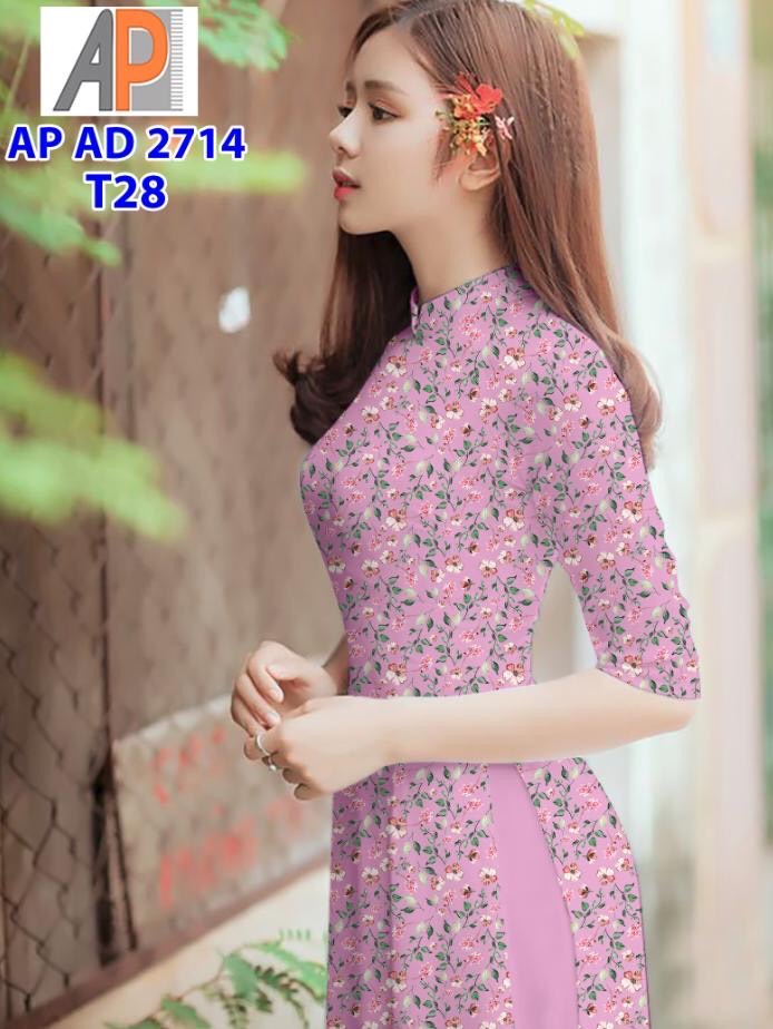 Vải áo dài hoa nhí