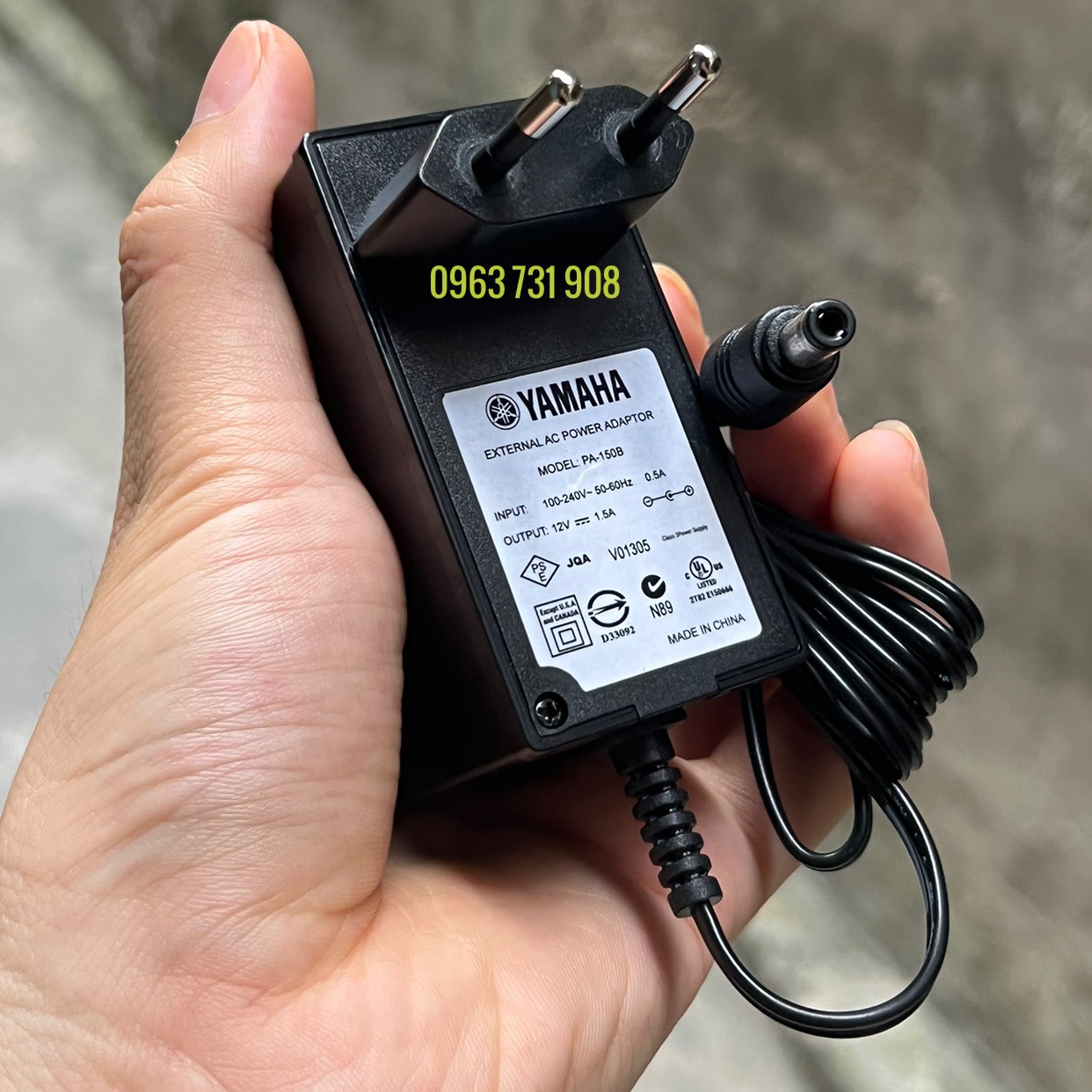 Dây nguồn đàn yamaha 12V chính hãng