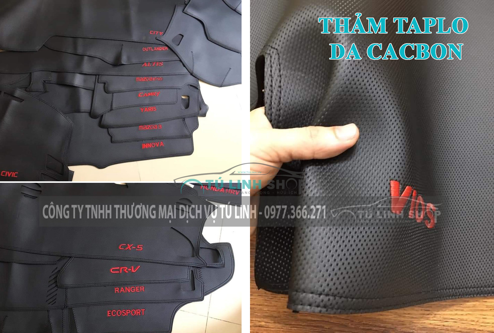 Thảm taplo Xpander bằng lông Cừu 3 lớp hoặc Da Cacbon
